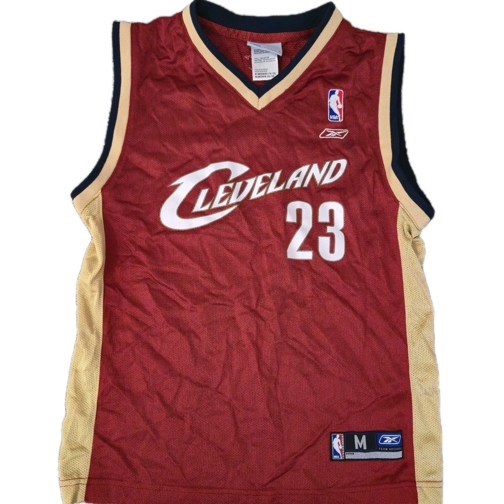 Vintage Reebok LeBron James Cleveland Cavaliers Jersey Youth M 10/12 Wine Red